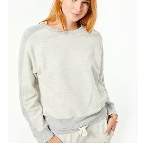Monrow Reversed Neps Raglan-Sleeve Sweatshirt